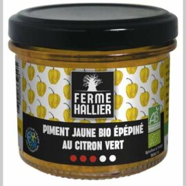 Piment jaune bio épépiné au citron vert