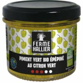 Piment vert bio épépiné au citron vert